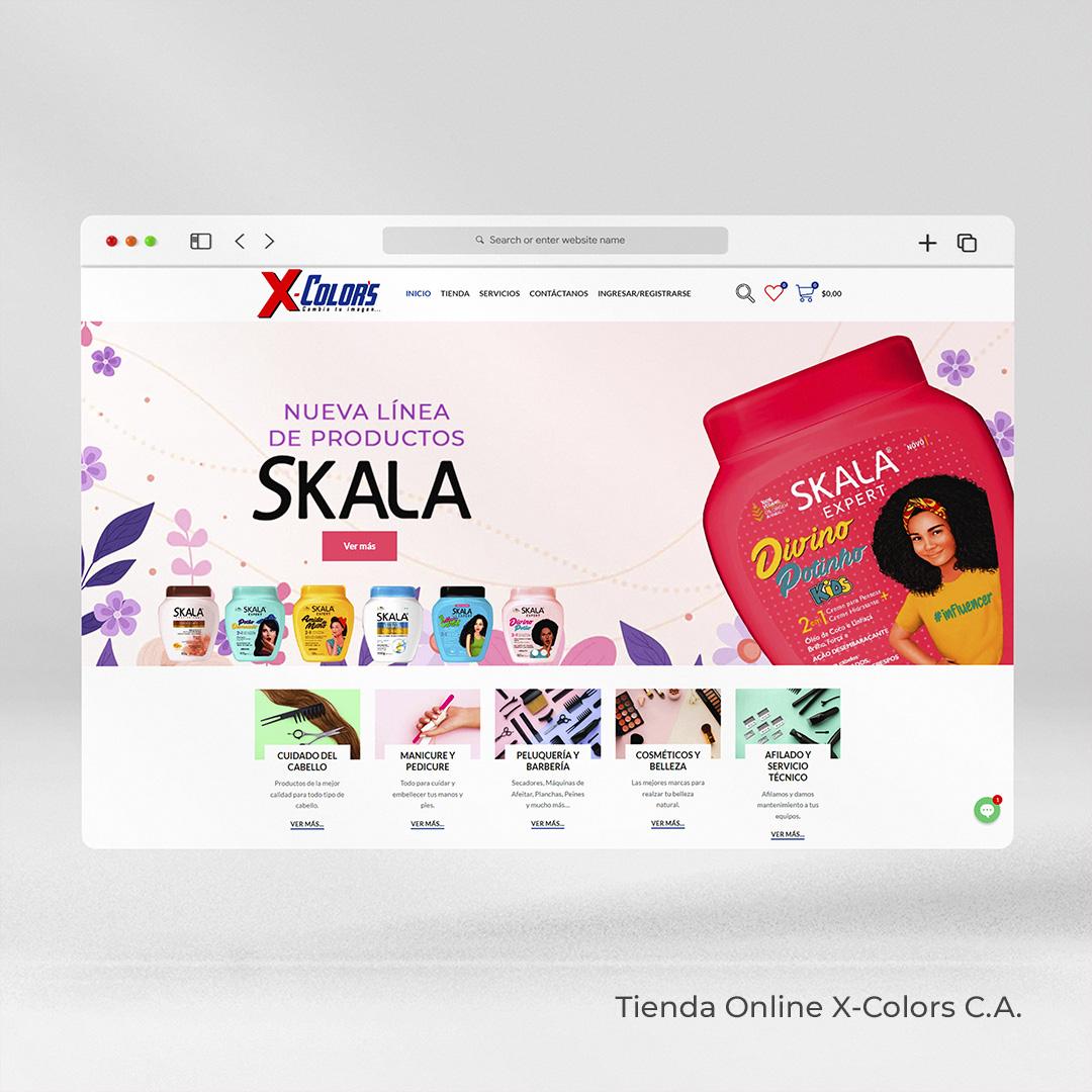 Portafolio Sitio Web Tienda Online X-colors